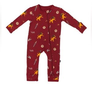 Kyte BABY Gryffindor Zippered Romper Sleeper Size 6-12 Months